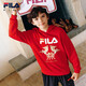 FILA children's sweatshirt 2026 spring men's and large children's hooded sweatshirt
