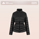 Meili City Down Jacket Women's Winter Short Lightweight Waist Jacket Warm and Windproof Lightweight Inner Goose Down Jacket 076 Soft Night Black M
