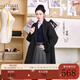 Three-color Song Yi same style 100 sheep wool 2025 winter new double-sided woolen coat mid-length woolen coat S dark gray M 160/84A