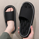 
Anshangfen antibacterial and odorant slippers for men in summer 2025 new home bathroom anti-slip eva non-smelling feet sandals for men black 42-43 [suitable for 41-42]