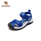 Camel (CAMEL) children's sandals summer outdoor sports beach sandals Baotou anti-kick breathable D63B801036-color blue 36