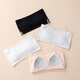 Invisible underwear for strong dancers, girl's tube top to prevent exposure, strapless invisible bra wrap for middle and high school students, milky white M_75-95Jin Jin equals 0.5 kg