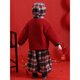 HAL.DUCK Children's New Year Clothes Boys Winter Chinese Style Suit 2026 New Performance Clothes Baby Happy New Year Clothes Red 100