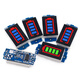 Dengshitang 1-8S lithium battery pack power indicator board display power indicator electric vehicle battery display module power detection module DIY display with reverse connection protection 6S lead-acid battery battery (blue display)