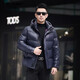 LILANZ men's down jacket winter new high-end brand hooded light luxury white duck down men's jacket blue L