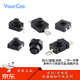 Strong light flashlight switch button self-locking in-line patch small switch accessories power switch micro push type 1208YD_Self-locking_Flat 2 feet_Black No Specifications