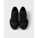 PRADA men's casual shoes, comfortable, wear-resistant, lightweight low-top shoes, low-top lace-up daily commuter sneakers, black 40