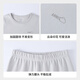 Anne's men's and women's clothing cotton bottoming autumn clothes and pants set 2026 spring new long-sleeved pajamas and pants home clothes light lotus gray 120