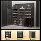 Yusenyi shoe cabinet multi-layer home door space-saving transparent dust-proof plastic dormitory shoe box storage box shoe storage artifact 3 columns 8 layers black shoe rack home door 40x30x45cm