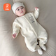 Babyprints baby jumpsuit autumn and winter thickened warm crawl suit for men and women baby soft harem home underwear Xing66
