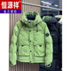 Hengyuanxiang Men's White Duck Down Jacket Multi-Pocket Workwear Hooded 2025 Winter Trendy Youth Jacket Down Jacket Men Black L Recommended 90-115Jin Jin is equal to 0.5kg