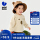 Mini Bala sweatshirt for boys and girls 2025 spring new arrival cute children's non-deformable baby top