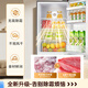 Haier's same style refrigerator double-door small mini first-class energy efficiency household dormitory air-cooled frost-free refrigeration and freezing 25 newly upgraded 138 fresh and clean flavor does not occupy an area 58L