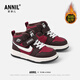 ANNIL children's sports shoes 2025 new winter girls' cotton shoes, lightweight and warm, medium and large children's sneakers, brown 33