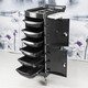 Zhong Zhanggui Hair Salon Tool Trolley with Lock Hair Salon Supplies Trolley Tool Cabinet Barber Shop Trolley Perming and Dyeing Tool Trolley Exit 042 Six-layer Lockable White Wing Big Black Wheel 85x30x40 Official Standard