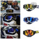 After-travel goggles, outdoor sports glasses, off-road mountain climbing, windproof cycling, large frame, all-inclusive ski protection, blue and yellow frame + blue film