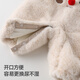 Betis baby jumpsuit suit winter thickened newborn thermal overalls for small-month-old baby clothes for going out beige 73cm