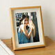 Jin Longxing 10-inch photo frame table wood color wall hanging family portrait photo frame framed wedding baby photo wall frame