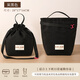 Shantou Lincun insulated bag portable lunch box bag office workers portable insulated lunch bag men and women high-value handbag rice pocket meal bag black convenient and practical