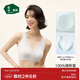 Songshan Cotton Store Small Cotton Big Breast Showing Small Lace Underwear Women's Pure Cotton Large Size Bra New Moonlight White L