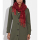 COACH tassel letter print wool scarf women's default F (one size fits all)