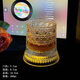 Muke rotating wine glass, free luminous coaster, luminous rotating whiskey glass, rotating decompression foreign wine glass tumbler, Dior pattern-rotating cup, free 1 luminous coaster