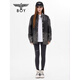 BOY LONDON otoño estilo de pareja de manga larga letra tridimensional degradado estilo antiguo chaqueta de cuero artificial gris XS