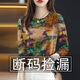 Mom Women's Spring and Autumn Long Sleeve Round Neck Bottoming Shirt 2025 New Printed Belly Covering T-shirt Women's Top Tang Caihua XXS XXS Recommendation 20