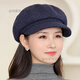 Changyin knitted hat for women in autumn and winter, middle-aged and elderly woolen peaked cap thickened and warm for the elderly, grandma and mother, cold-proof hat, brown_one size