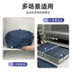 Wing Fantasy upgraded thickened Oxford cloth vacuum compression bag three-dimensional dormitory clothing wardrobe luggage dust-proof quilt storage bag 3 three-dimensional extra large 5 flat extra large denim blue Oxford cloth compression bag electric pump package