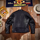 CHEVALPES international first-line brand classic water-dyed cowhide J100 stand-up collar 1930S full-grain cowhide leather jacket men's motorcycle short full-grain cowhide S