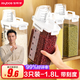 Jia helper kitchen rice bucket rice cylinder 3-pack 1.8L rice box grain storage box sealed tank insect-proof and moisture-proof noodle bucket