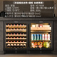 芭克斯（Bacchus）YC-150红酒柜82cm高嵌入式无缝【51瓶装】恒温柜多功能恒湿葡萄酒柜风冷无霜双门家用客厅厨房橱柜 一级能效-双温侧灯带 冰吧酒柜组合 300L