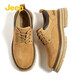 Chaussures pour hommes Jeep 2025 Printemps et automne Nouveaux chaussures de travail pour hommes American rétro doux pliables et chaussures jaunes décontractées jaune terreux (taille de chaussure de sport) 44