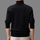 Wirpta Lamborghini joint turtleneck sweater for men spring new solid color thickened warm long-sleeved T-shirt bottoming shirt black (spot) M