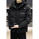 Snow Flying (SNOWFLYING) high-end men's down jacket men's winter 2025 new hooded light luxury trendy thickened windproof warm jacket trendy black 2XL 140-160Jin Jin equals 0.5 kg