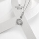 Diamond Family New Year's Gift Love Follows Your Heart Xiao Xing Dong 18K Gold Diamond Pendant Diamond Necklace for Girlfriend White Pendant & 18K Gold Cross Chain