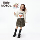 Little MO&Co. Sansan same style, Havoc in Heaven co-branded series little moco children's clothing 26 spring children's antibacterial pure cotton long sleeves off-white antibacterial 110 110/56