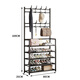Anya simple shoe rack doorway household integrated clothes rack multi-functional shoe cabinet multi-layer set device rack 5 layers 80