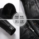FLADY international first-line brand leather jacket new 2025 jacket men's velvet thickened spring and autumn dad leather jacket men's motorcycle 1610 black removable liner + large fur collar plus velvet L 175/88A 100Jin Jin is equal to 0.5kg -120Jin Jin is equal to 0.5kg Wear