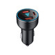 Suitable for Changan Dark Blue SL03 Car Charger S7 Cigarette Lighter Adapter Plug Fast Charging Car Supplies Dark Blue-Fashion Black Four Ports Fast Charging 400W
