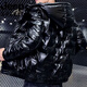 JEEP Jeep International Brand Winter Glossy Down Jacket Men's Short Warm Thickened Washable Coldproof Casual Sports Jacket 619-Black M 80-110Jin Jin equals 0.5 kg