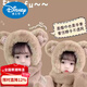 Disney children's hat, scarf and gloves three-piece winter velvet thickening girl's one-piece boy's cycling windproof hat for parents and children, children's style - khaki hat + scarf + gloves, velvet lining to store heat and keep warm, children's style 2-13 years old