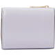 KATE SPADE women's tri-fold wallet storage portable anti-slip zipper folding light purple zipper initial