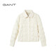 GANT25 new winter women's short white goose down lapel silhouette light warm casual down jacket 107-off-white M