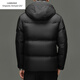 Emporio Armani EA7 Armani 90 белый утиный пух зимний деловой короткий пуховик мужской утолщенный теплый хлебный пуховик с капюшоном модный серый M 170 100-120Jin Jin равен 0,5 кг