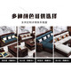 Fansenrong 2026 new solid wood sofa new Chinese style golden sandalwood combination modern winter and summer dual-use small and medium-sized storage sofa 1+2+3+square coffee table+1 square table