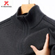 KBXNG Jinba Business Men's Wool Thickened Knitted Sweater Fall and Winter Style Stand Collar Zipper Casual and Versatile Business Men's Wear Alpine Green 3XL 185/56
