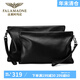 FALAMAONE genuine leather handbag men's business casual men's handbag soft first layer cowhide handbag large capacity wrist envelope bag black small size XF601 27*17cm