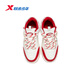 Xtep shopping mall same style children's sneakers spring for girls, medium and large children, leather surface wear-resistant, non-slip, lightweight and breathable casual shoes, sail white/transcendence red 35